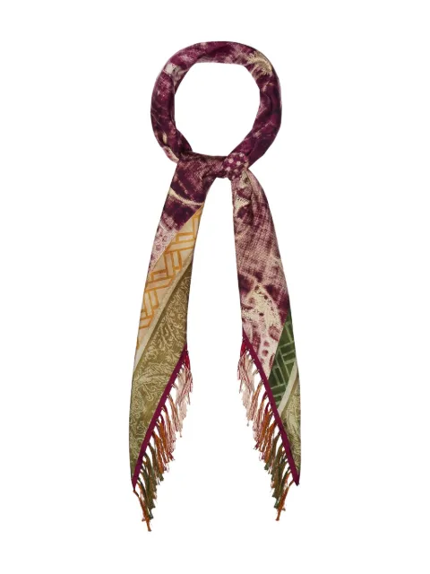 Pierre-Louis Mascia geometric-pattern fringed-edges scarf Neutrals ALOEUWSW100X10