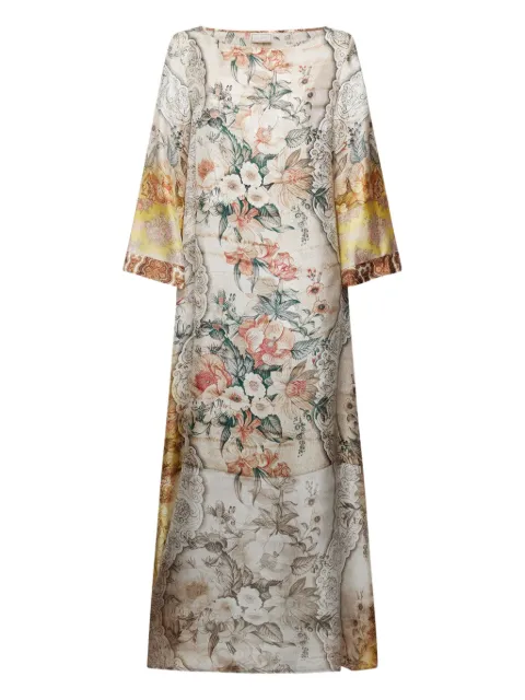 Pierre-Louis Mascia floral-lace dress Neutrals ALOESAB12602SE