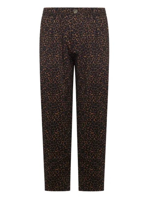 Pierre-Louis Mascia leopard-print pleated trousers Brown DYLANSPT10955W