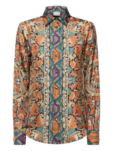 Pierre-Louis Mascia paisley-print long-sleeve shirt Pink ALOESCML11190S