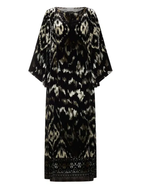 Pierre-Louis Mascia geometric-pattern maxi dress Black KANDOXAB12619V