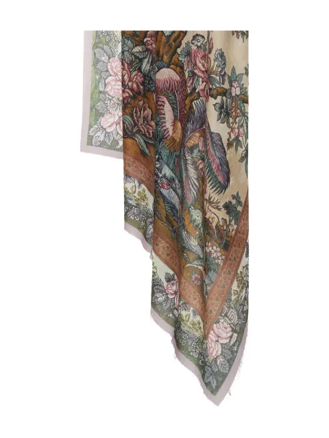 Pierre-Louis Mascia floral-pattern scarf Pink EUCLIDES135X19