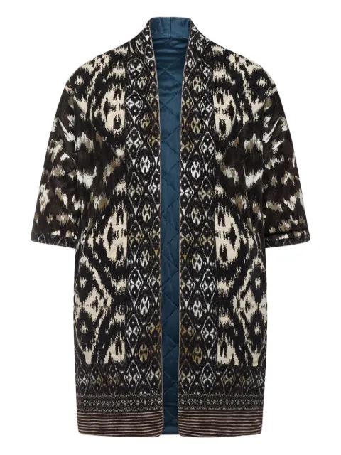Pierre-Louis Mascia all-over pattern quilted coat Black REVADAGKM10635