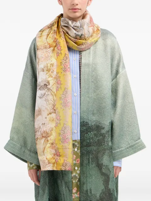 Pierre-Louis Mascia floral-pattern scarf Yellow ALOEWON065X190