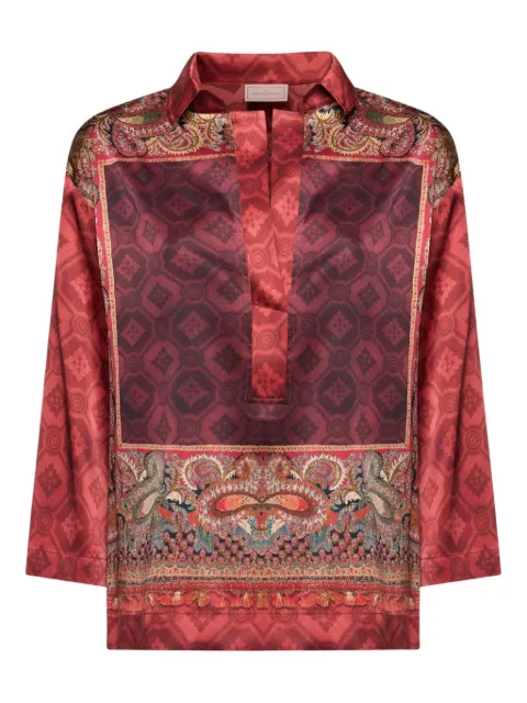 Pierre-Louis Mascia paisley-print blouse Red ADASTRGUMSCML1