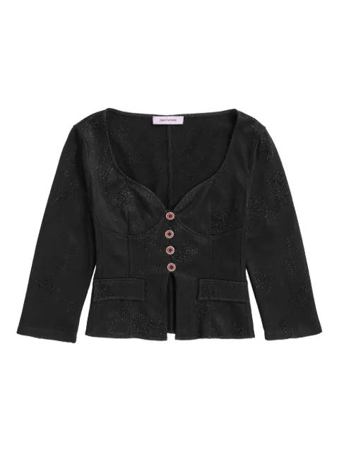Maccapani Vinnie structured top Black M25I1ASJB015JL00900