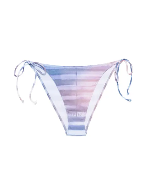 Jean Paul Gaultier tie-side striped bikini bottom Blue WSW067J011P