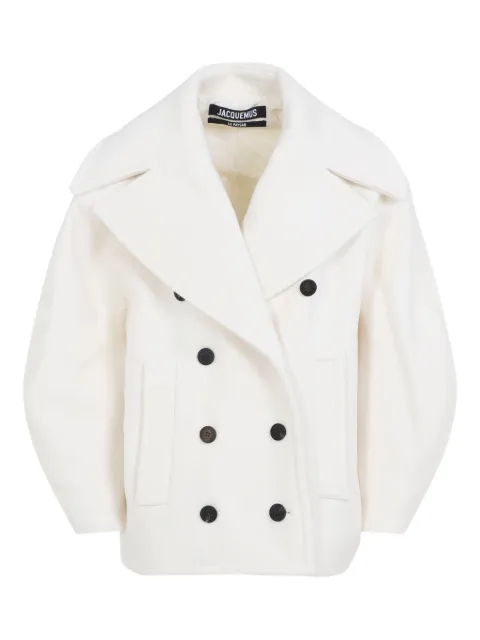 Jacquemus double-breasted coat White COW00103AW00429