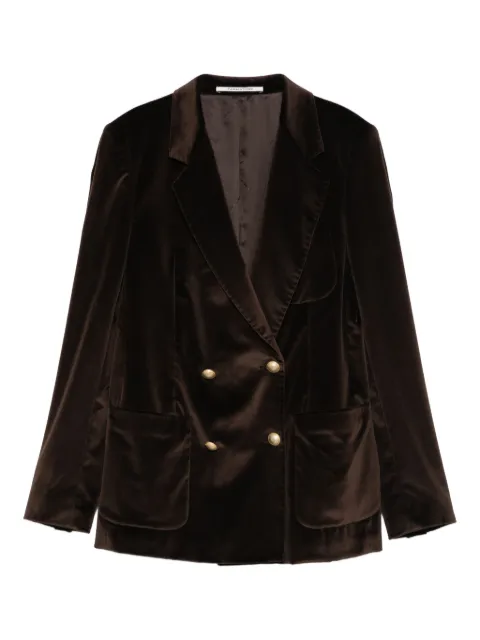 Tagliatore double-breasted long-sleeve blazer Brown JNAYADE10L800020V