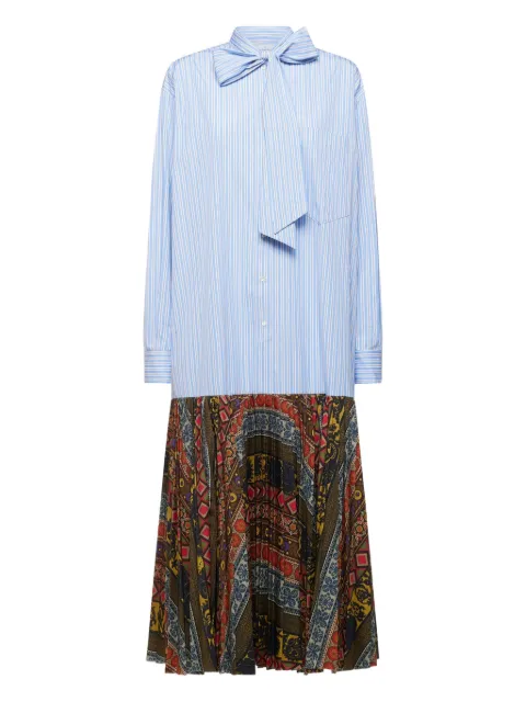 Pierre-Louis Mascia stripe-pattern maxi dress Blue CETHOMAB12616P