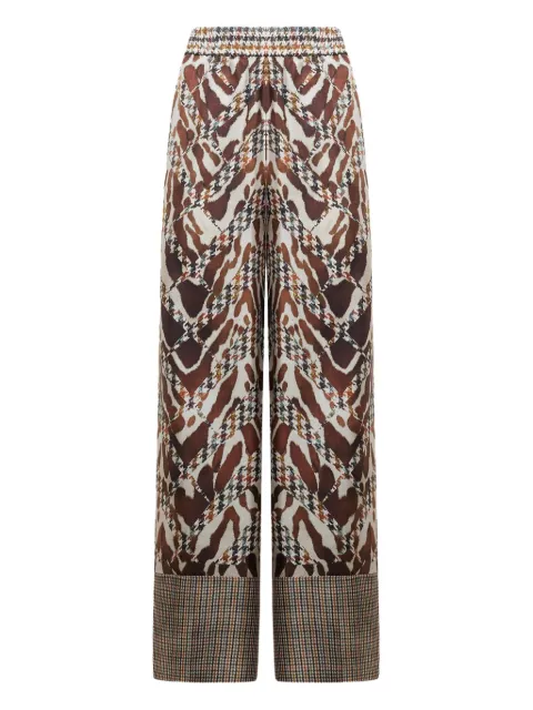 Pierre-Louis Mascia houndstooth-pattern trousers Brown ALOESPT12450SE