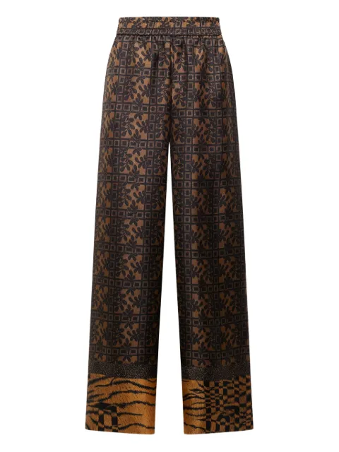Pierre-Louis Mascia all-over print trousers Brown ALOESPT12450SE