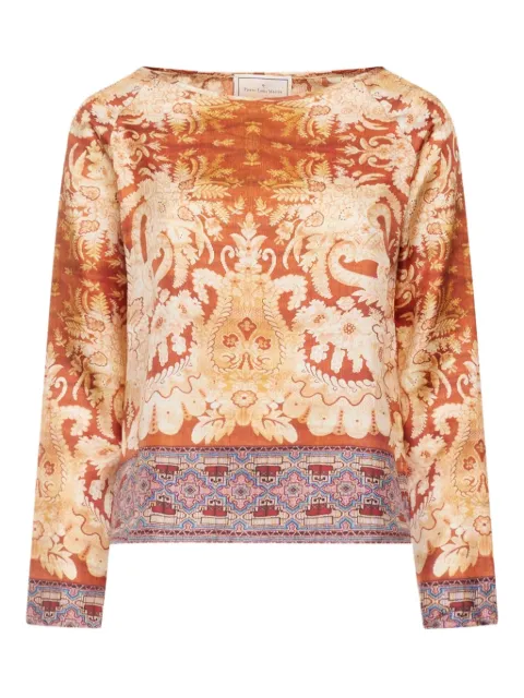 Pierre-Louis Mascia floral-pattern long-sleeve blouse Red ALOESCML10061S