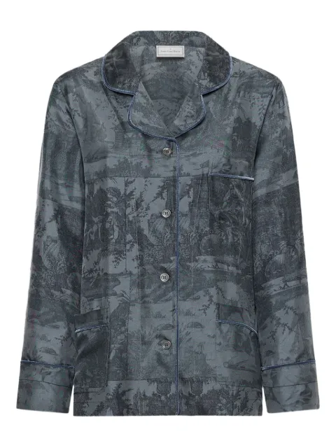 Pierre-Louis Mascia toile-print pajama shirt Grey ALOEGUMSCML126