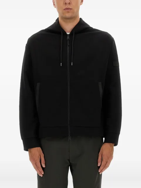 Premiata zip-up cotton hoodie Black PA1034BLACK
