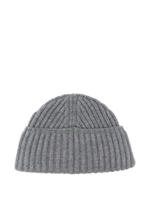 kujten Bruges ribbed-knit cashmere beanie Grey BRUGESAK1056