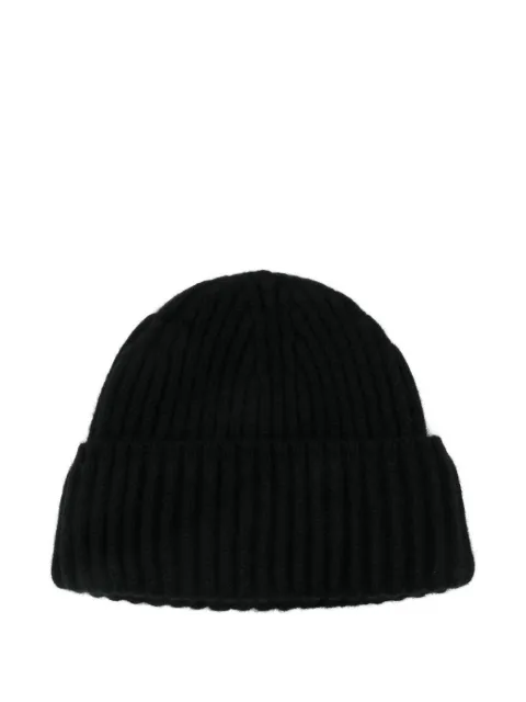 kujten Bruges ribbed-knit cashmere beanie Black BRUGESAK1056