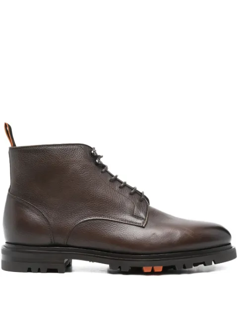 Santoni lace-up leather boots Brown MCCO18858SM3SPGL