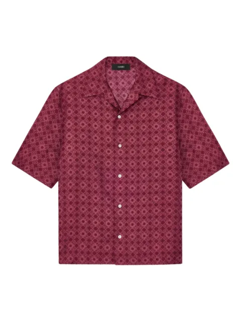 AMIRI collared patterned shirt Red AMSTCA1186