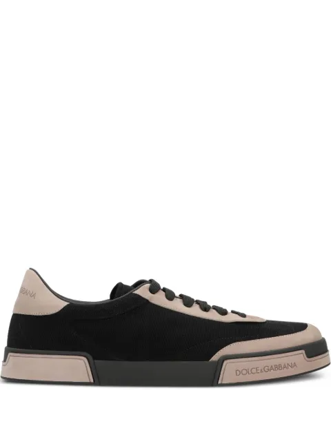 Dolce & Gabbana Portofino Yacht calfskin-panel sneakers Black A20201AE031