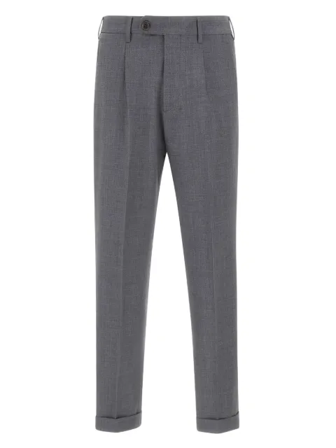 DEVORE pleated-front trousers Grey DVR45CW20220205