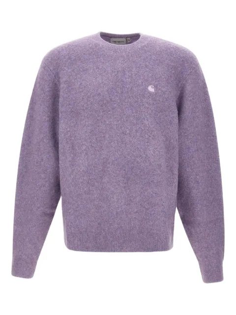 Carhartt WIP Curtis embroidered-logo ribbed sweater Purple I035394