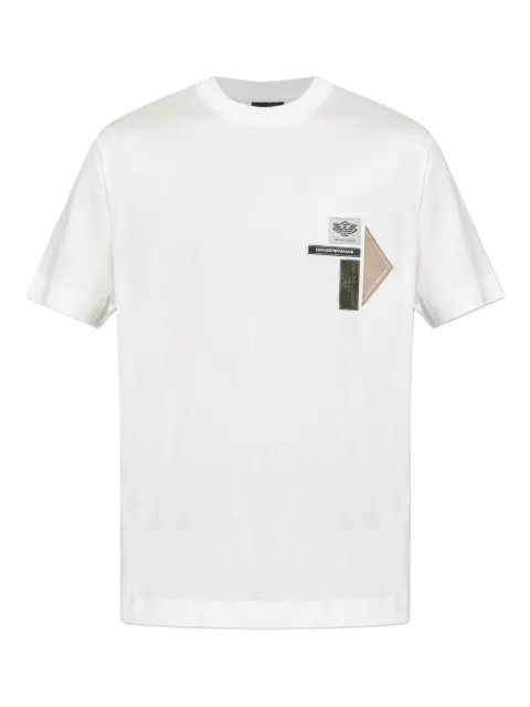 Emporio Armani logo-patch T-shirt White EM002959AF18312U0003
