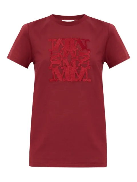 Max Mara Bravo embroidered T-shirt Red 2521946032600