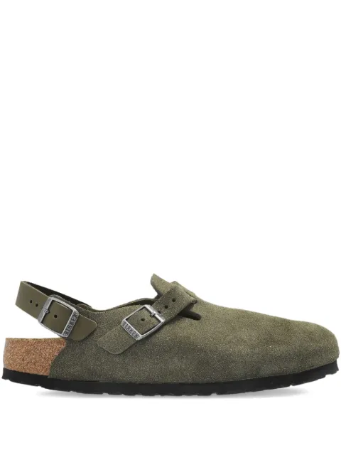 Birkenstock Tokio buckle slingback mules Green 1030665