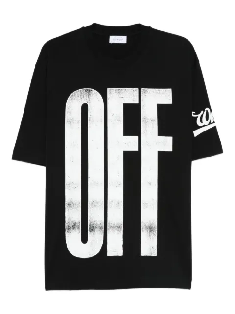 Off-White logo-print T-shirt Black OMAA120F25JER00L1001