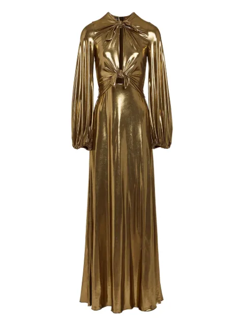Giambattista Valli bow-detail maxi dress Gold 25FWSVCL5061A8JER