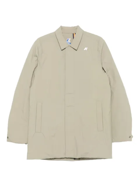 K-Way collared padded coat Neutrals K31355W