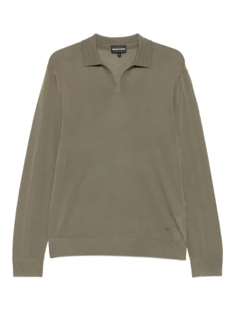 Emporio Armani polo-collar sweater Green EM002479AF1