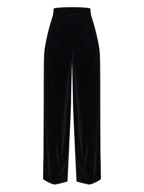 Max Mara pleated velvet trousers Black 2521136403600