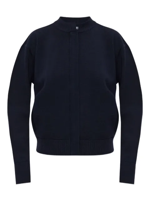 Max Mara Pelago high-neck zip-front cardigan Black 2521346022600