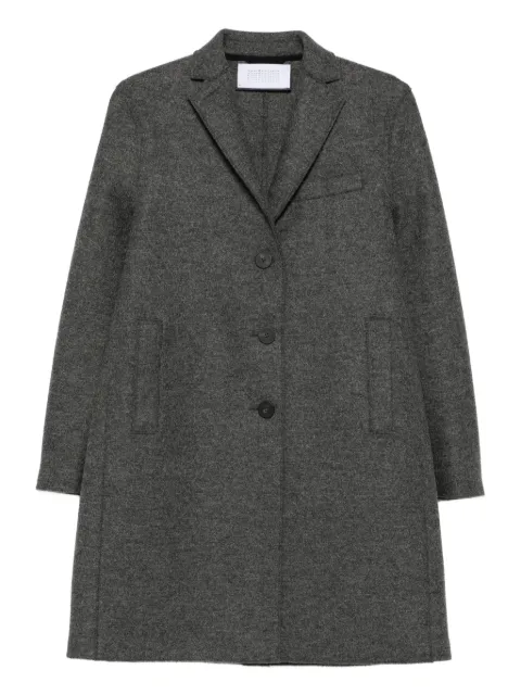 Harris Wharf London button-front pocket coat Grey AE1220MLK