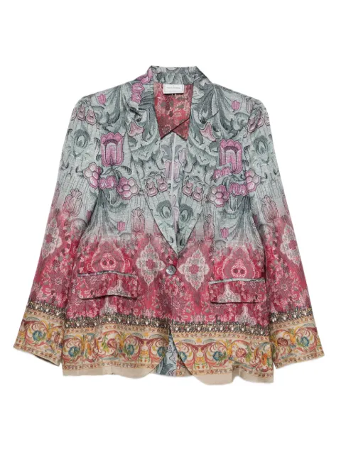 Pierre-Louis Mascia floral-print silk jacket Blue CIADOXGC1