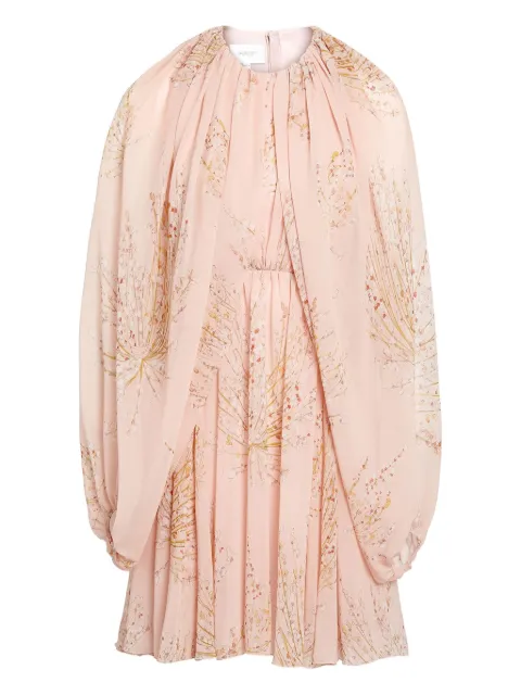 Giambattista Valli floral-print pleated mini dress Pink 25FWSVCL5C1795PRI