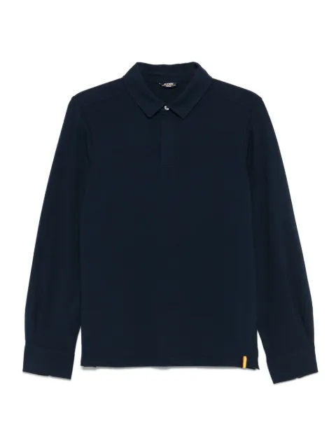 K-Way long-sleeve polo shirt Blue K5135JW
