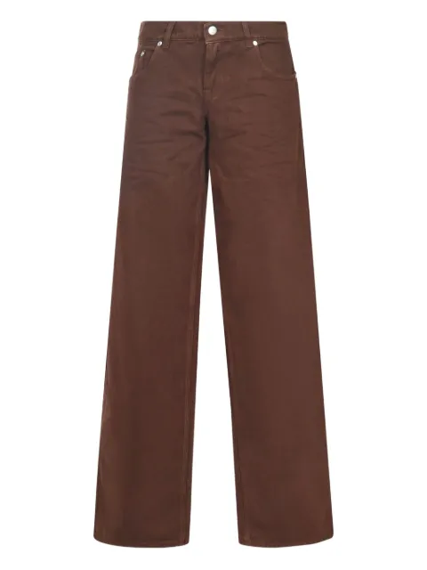 Stella McCartney logo-patch jeans Brown 6D04283SQH42
