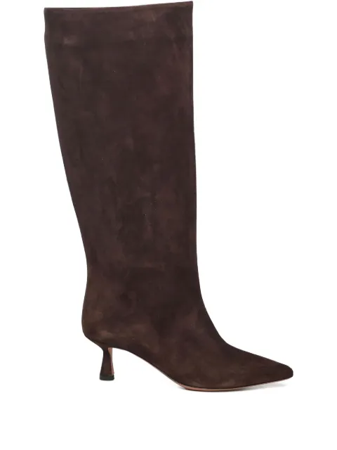 Giuliano Galiano 30mm Jane suede boots Brown JANE50CAMOSCIOMARRONE