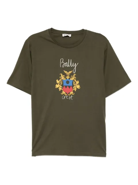 Bally Crest T-shirt Green MJE0ABCO018