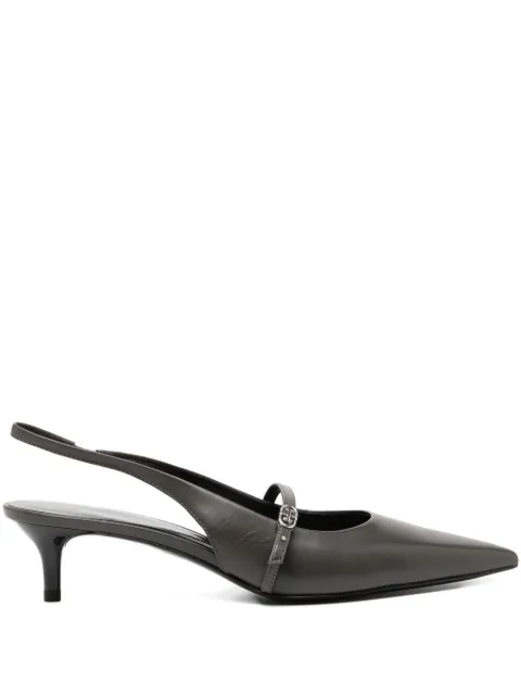 Tory Burch 45mm logo-buckle pumps Grey 176869