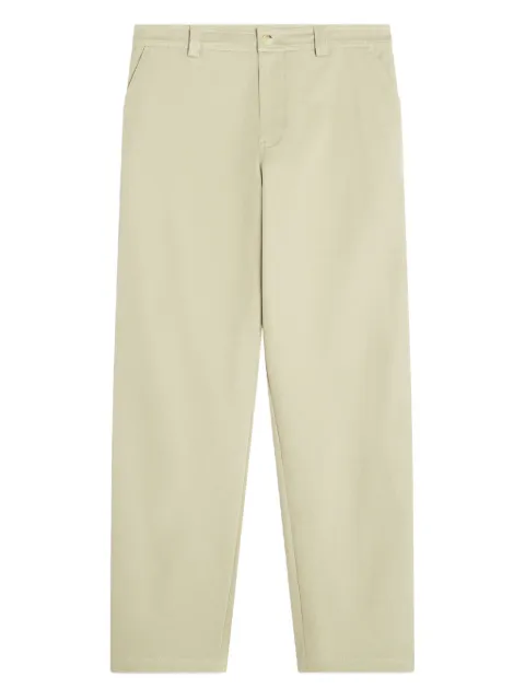 Maison Kitsuné embroidered-pocket trousers Neutrals PM01119WW9028