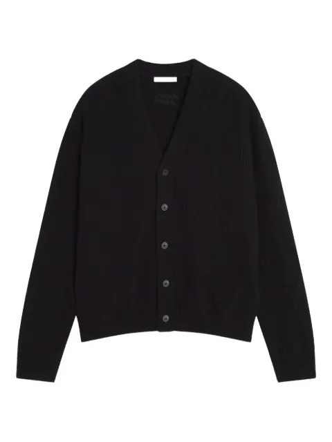 Maison Kitsuné long-sleeves wool cardigan Black PM00505KT1169