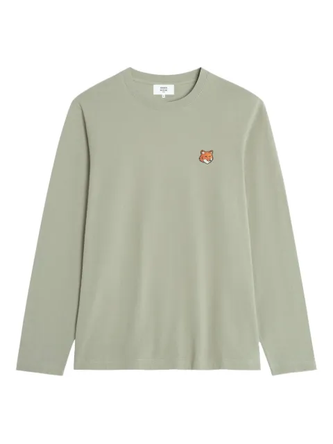 Maison Kitsuné fox-head long-sleeve T-shirt Green PM00118KJ7026