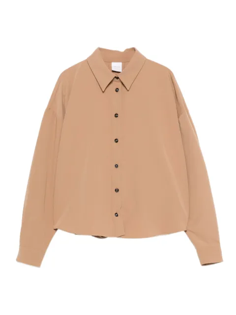 Caliban button-front collared shirt Neutrals YWZP3X