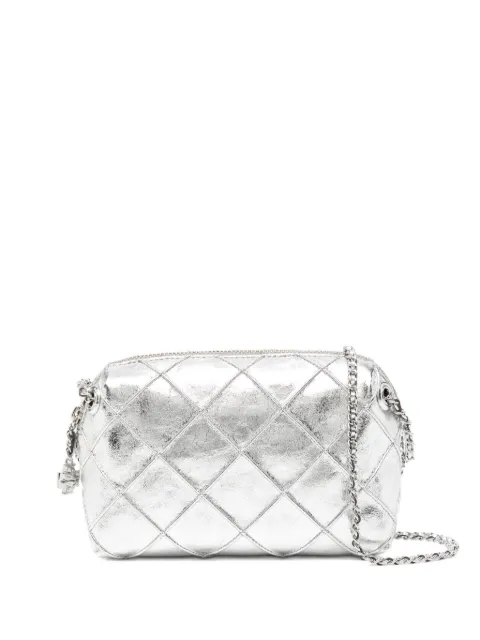 Tory Burch Fleming soft metallic crossbody bag Silver 178233