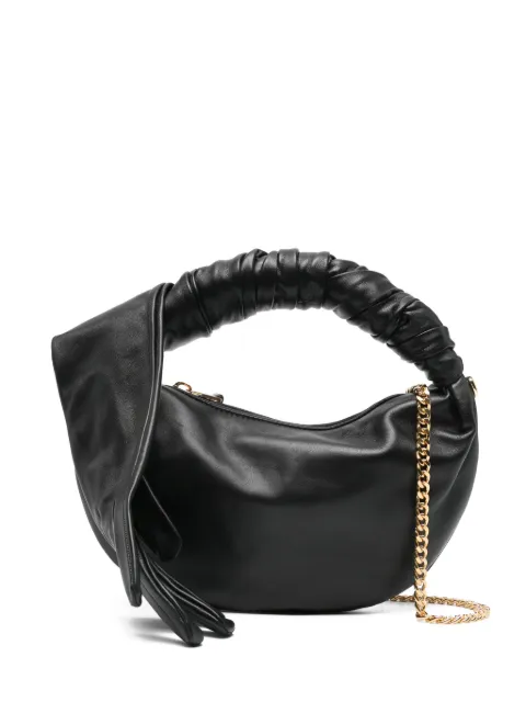 Moschino glove-handle leather tote bag Black MC4033PP1NOA0