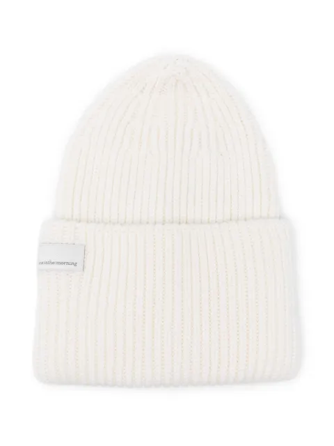 Nine In The Morning ribbed wool beanie Neutrals 9FW25UM06